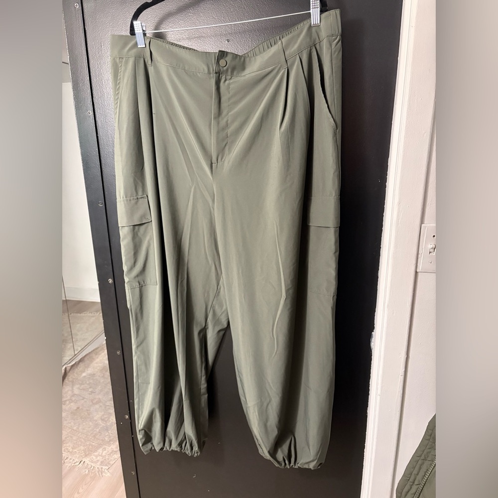 Ultra high waist Olive Green Cargo Pants